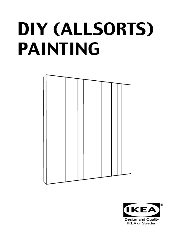 DIY painting as IKEA product